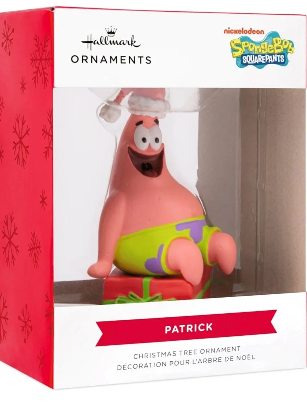 Nickelodeon's Patrick SpongeBob SquarePants Hallmark Christmas Tree Ornament